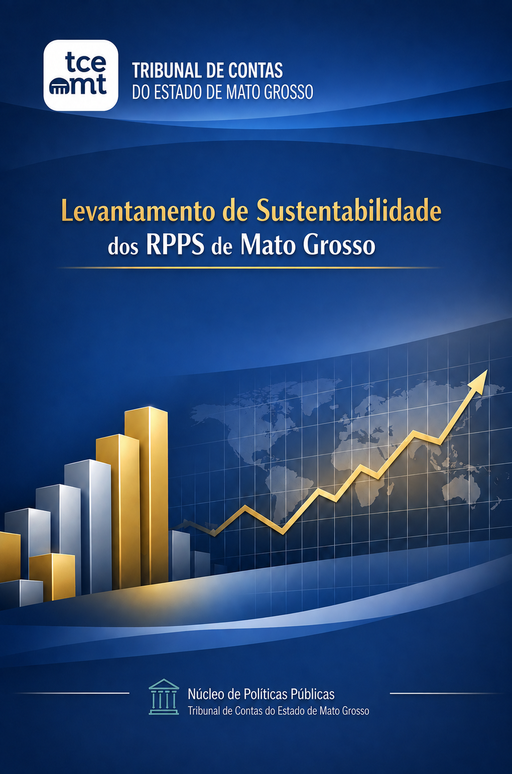 Capa do Levantamento de Sustentabilidade dos RPPS de Mato Grosso